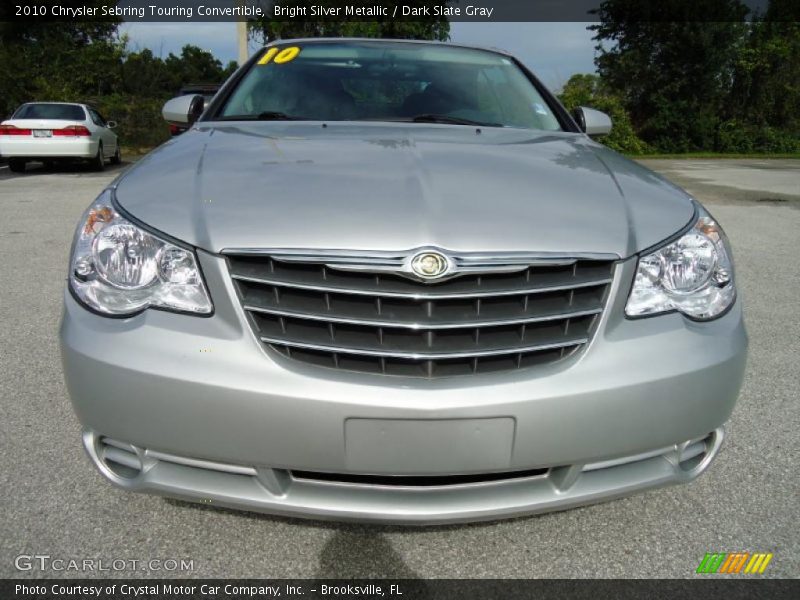 Bright Silver Metallic / Dark Slate Gray 2010 Chrysler Sebring Touring Convertible