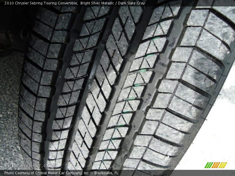 Bright Silver Metallic / Dark Slate Gray 2010 Chrysler Sebring Touring Convertible