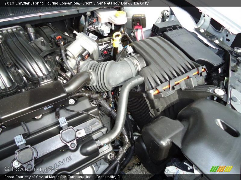 Bright Silver Metallic / Dark Slate Gray 2010 Chrysler Sebring Touring Convertible