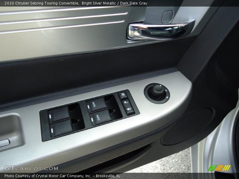Bright Silver Metallic / Dark Slate Gray 2010 Chrysler Sebring Touring Convertible