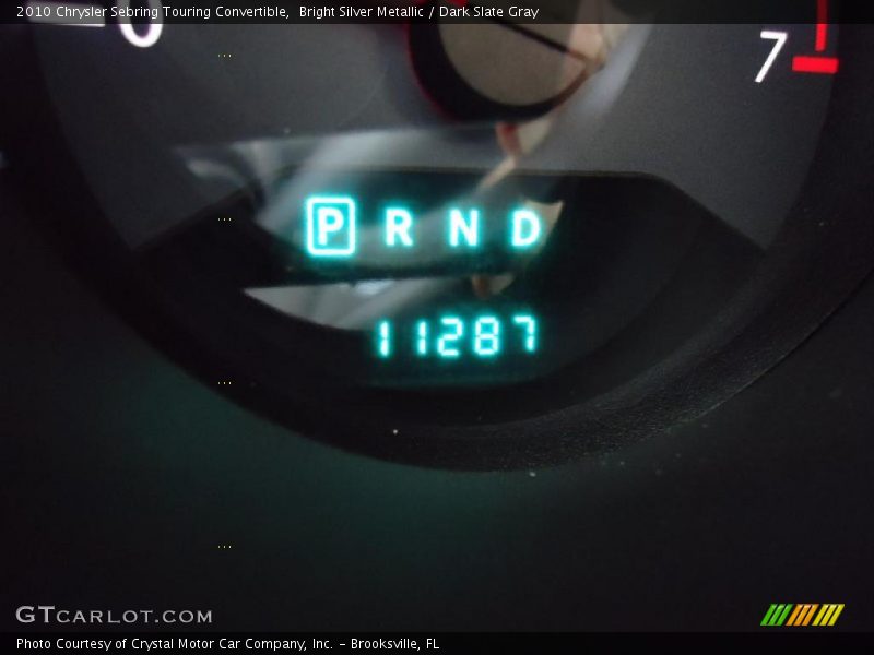 Bright Silver Metallic / Dark Slate Gray 2010 Chrysler Sebring Touring Convertible