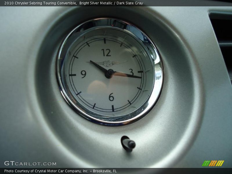 Bright Silver Metallic / Dark Slate Gray 2010 Chrysler Sebring Touring Convertible