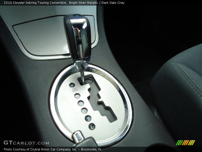 Bright Silver Metallic / Dark Slate Gray 2010 Chrysler Sebring Touring Convertible