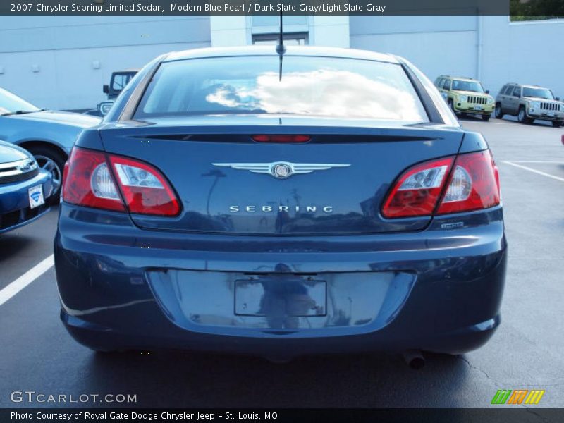 Modern Blue Pearl / Dark Slate Gray/Light Slate Gray 2007 Chrysler Sebring Limited Sedan