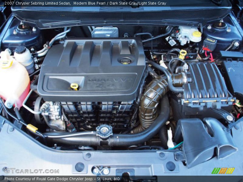 Modern Blue Pearl / Dark Slate Gray/Light Slate Gray 2007 Chrysler Sebring Limited Sedan