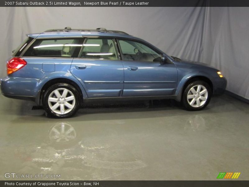 Newport Blue Pearl / Taupe Leather 2007 Subaru Outback 2.5i Limited Wagon