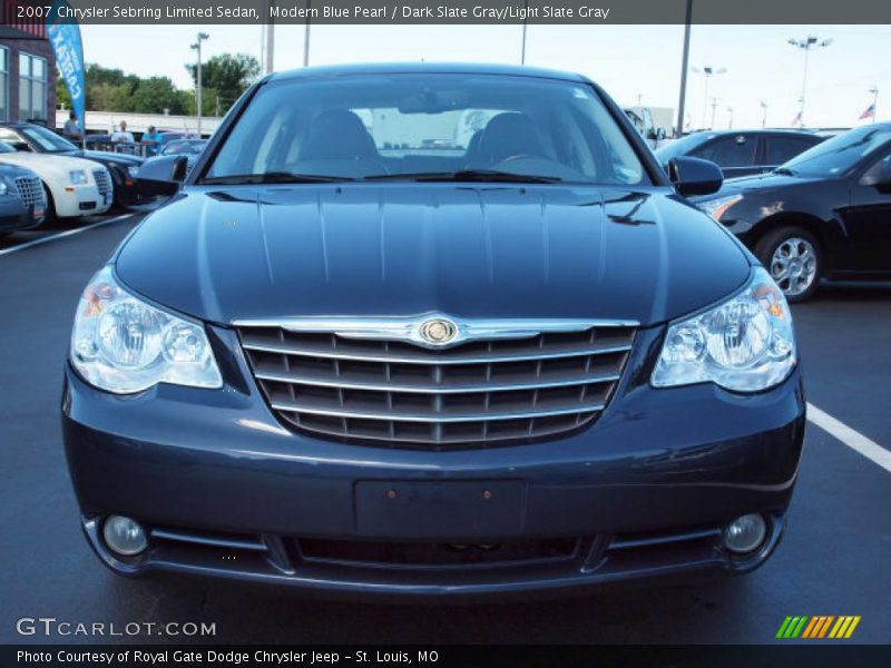 Modern Blue Pearl / Dark Slate Gray/Light Slate Gray 2007 Chrysler Sebring Limited Sedan