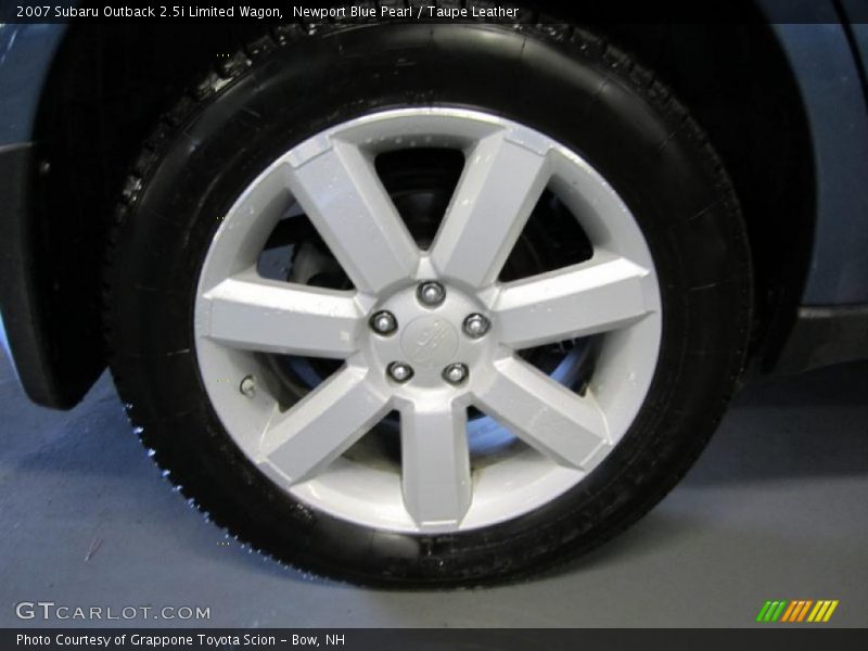 Newport Blue Pearl / Taupe Leather 2007 Subaru Outback 2.5i Limited Wagon