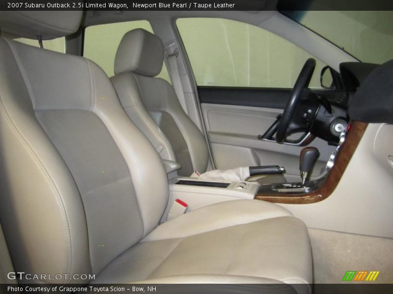 Newport Blue Pearl / Taupe Leather 2007 Subaru Outback 2.5i Limited Wagon
