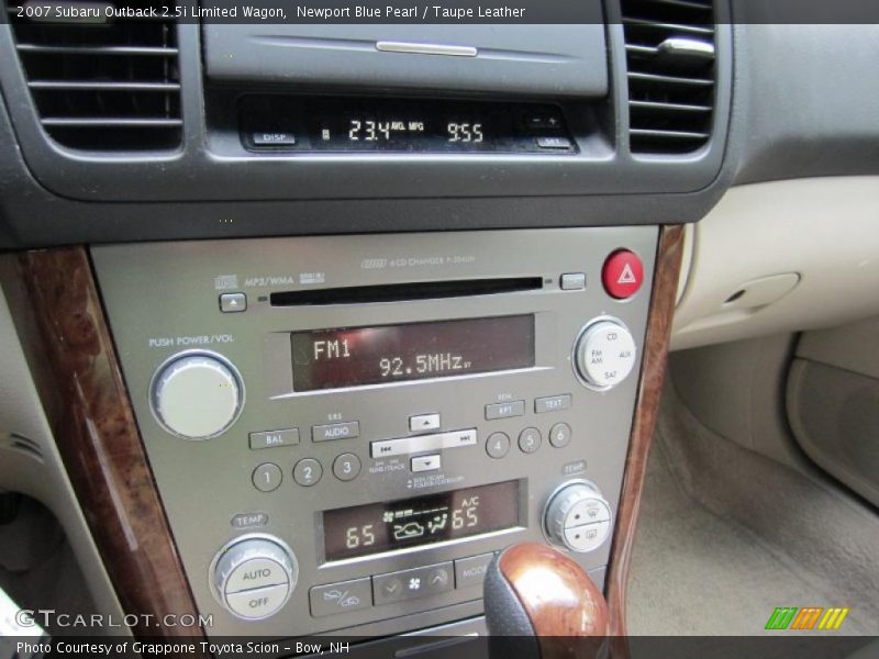 Newport Blue Pearl / Taupe Leather 2007 Subaru Outback 2.5i Limited Wagon