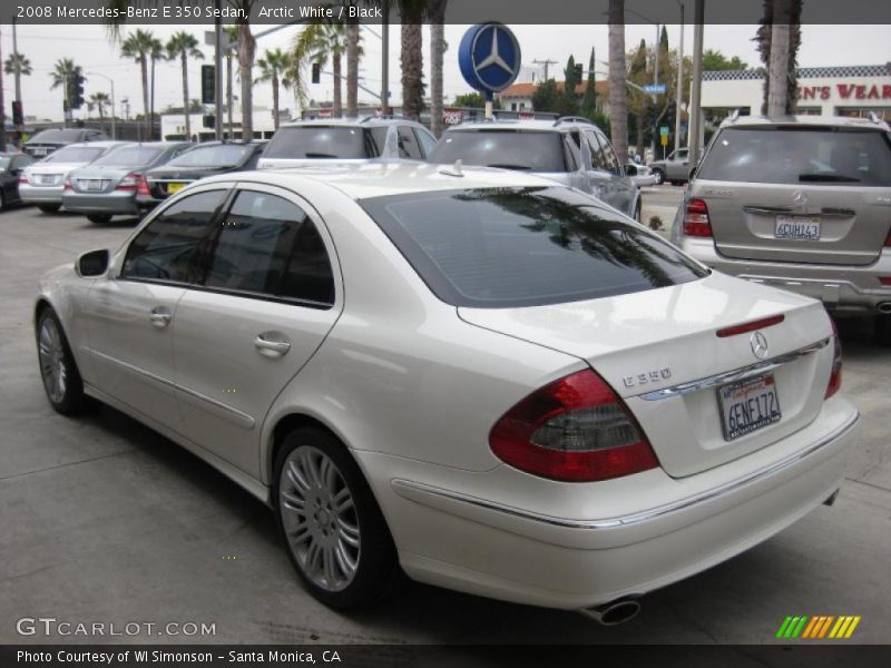Arctic White / Black 2008 Mercedes-Benz E 350 Sedan