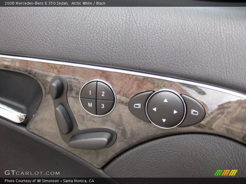 Arctic White / Black 2008 Mercedes-Benz E 350 Sedan