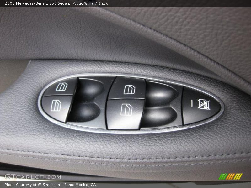 Arctic White / Black 2008 Mercedes-Benz E 350 Sedan