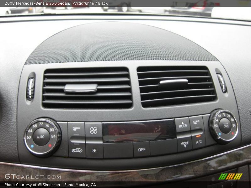 Arctic White / Black 2008 Mercedes-Benz E 350 Sedan