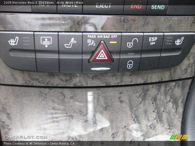 Arctic White / Black 2008 Mercedes-Benz E 350 Sedan