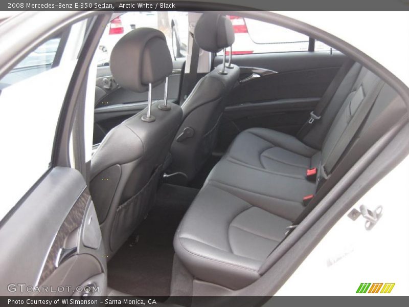 Arctic White / Black 2008 Mercedes-Benz E 350 Sedan