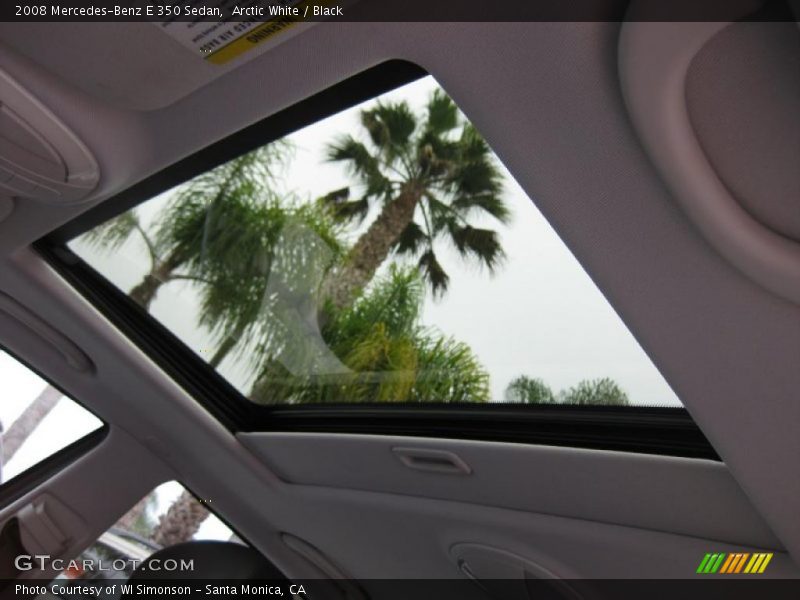 Arctic White / Black 2008 Mercedes-Benz E 350 Sedan
