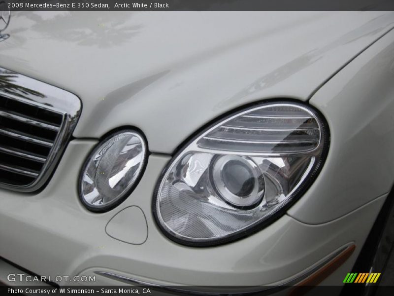 Arctic White / Black 2008 Mercedes-Benz E 350 Sedan