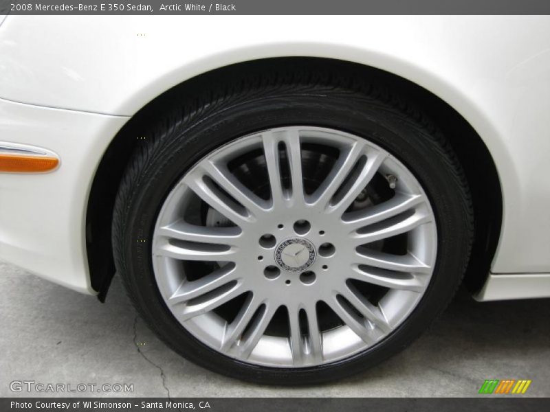Arctic White / Black 2008 Mercedes-Benz E 350 Sedan