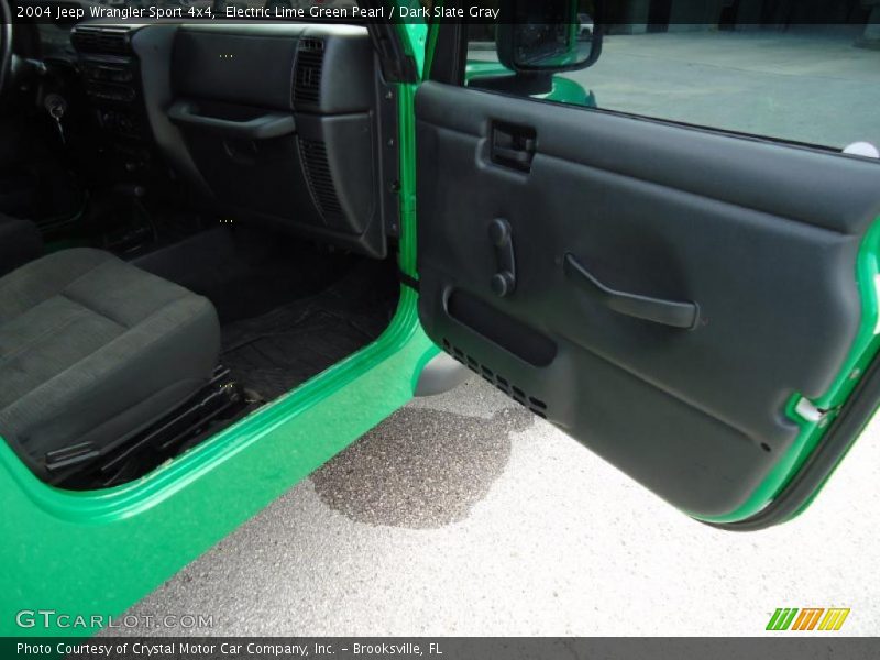 Electric Lime Green Pearl / Dark Slate Gray 2004 Jeep Wrangler Sport 4x4