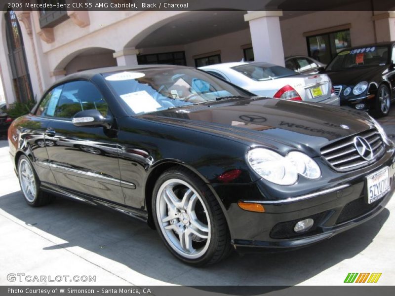 Black / Charcoal 2005 Mercedes-Benz CLK 55 AMG Cabriolet