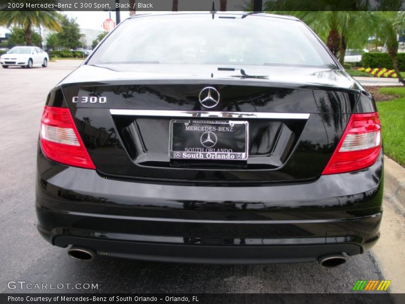 Black / Black 2009 Mercedes-Benz C 300 Sport