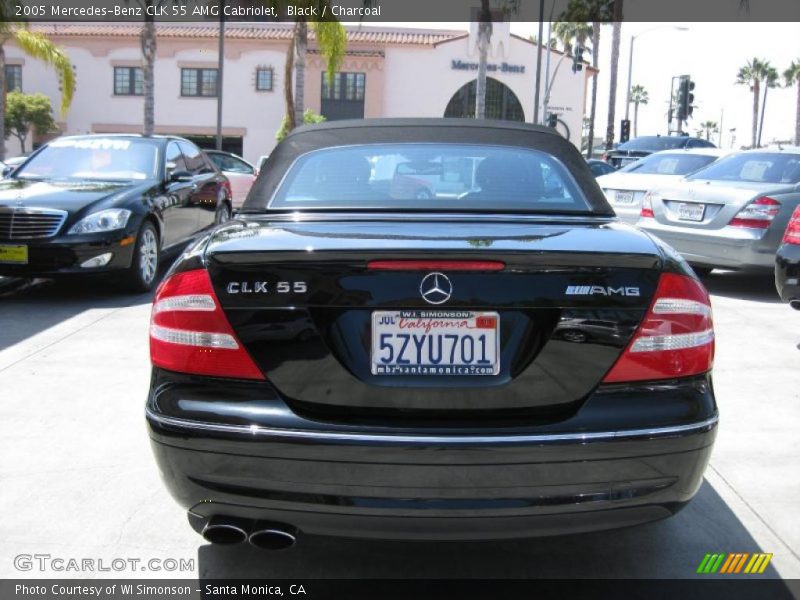 Black / Charcoal 2005 Mercedes-Benz CLK 55 AMG Cabriolet