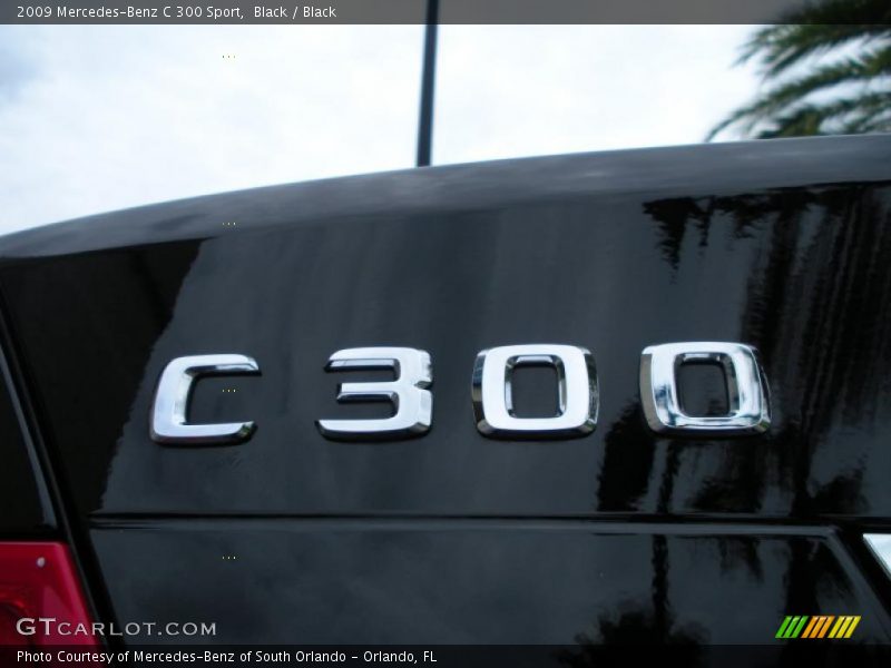 Black / Black 2009 Mercedes-Benz C 300 Sport