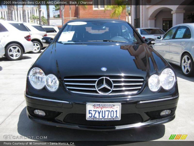 Black / Charcoal 2005 Mercedes-Benz CLK 55 AMG Cabriolet