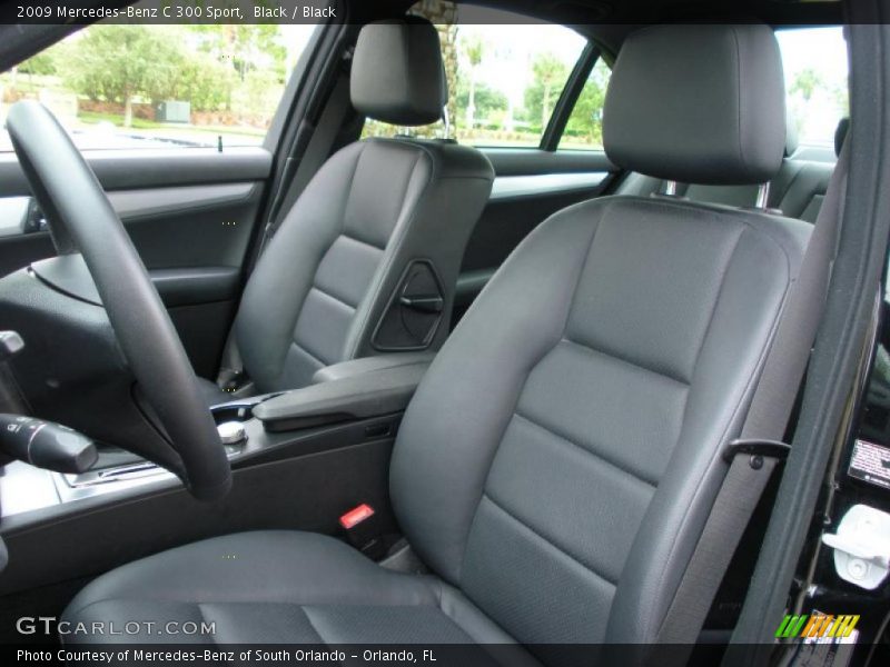 Black / Black 2009 Mercedes-Benz C 300 Sport