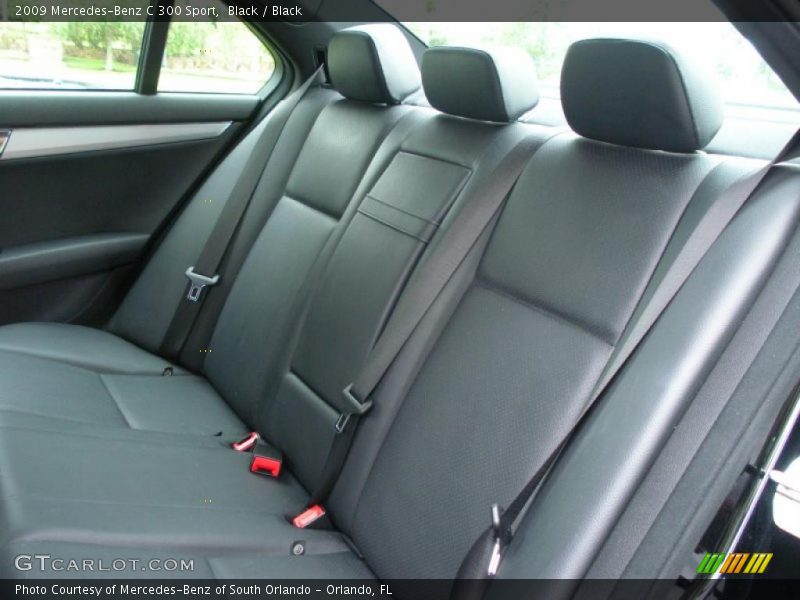 Black / Black 2009 Mercedes-Benz C 300 Sport