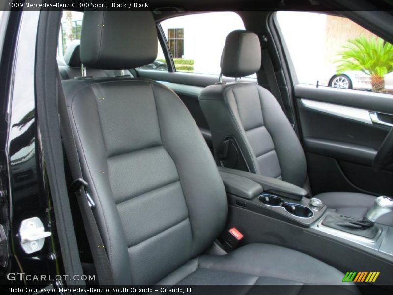 Black / Black 2009 Mercedes-Benz C 300 Sport