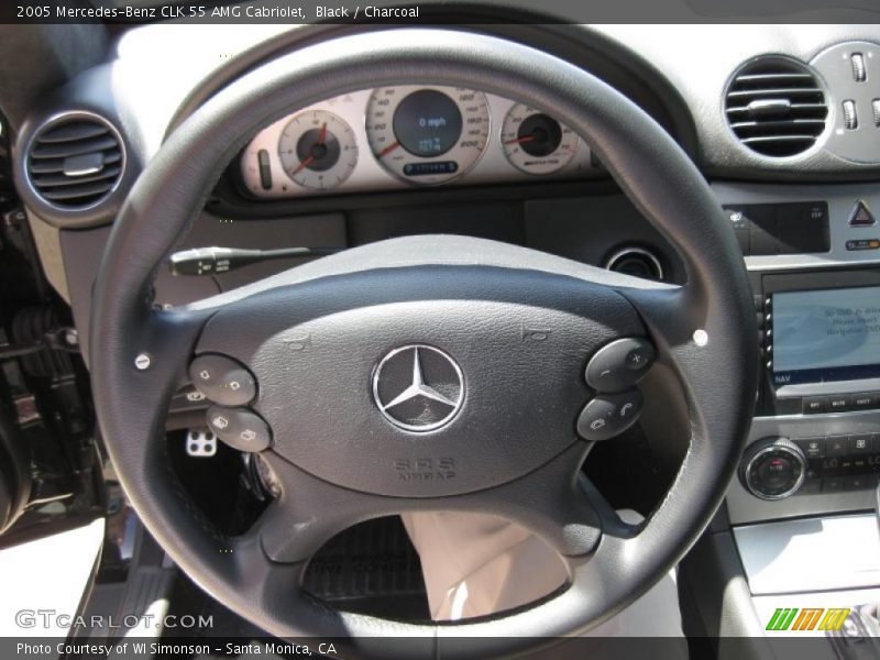 Black / Charcoal 2005 Mercedes-Benz CLK 55 AMG Cabriolet