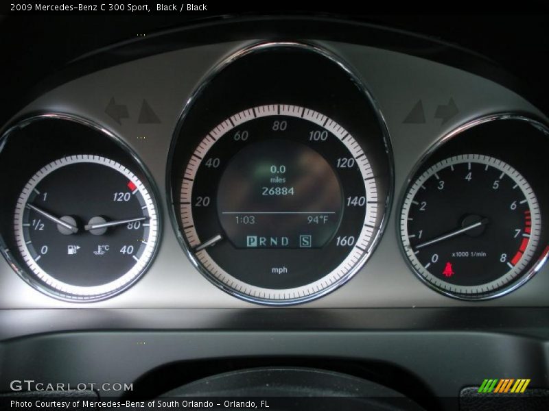 Black / Black 2009 Mercedes-Benz C 300 Sport