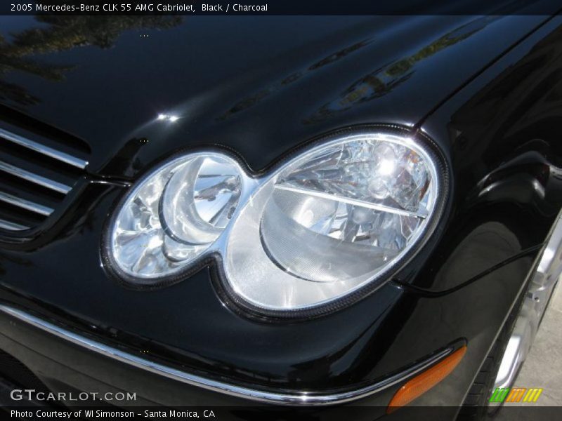 Black / Charcoal 2005 Mercedes-Benz CLK 55 AMG Cabriolet