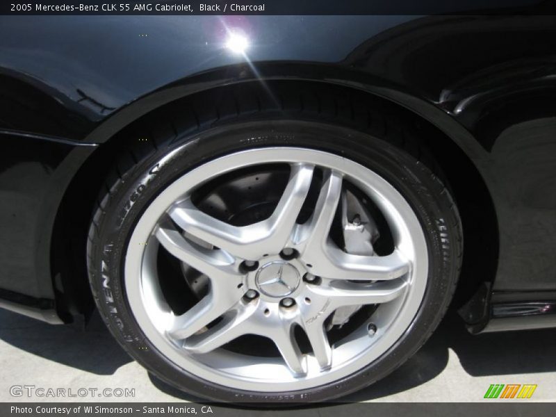 Black / Charcoal 2005 Mercedes-Benz CLK 55 AMG Cabriolet