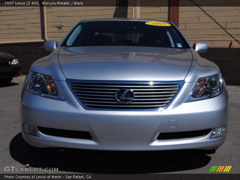 Mercury Metallic / Black 2007 Lexus LS 460