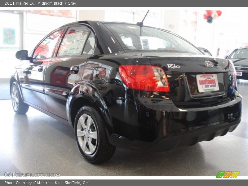 Midnight Black / Gray 2011 Kia Rio LX