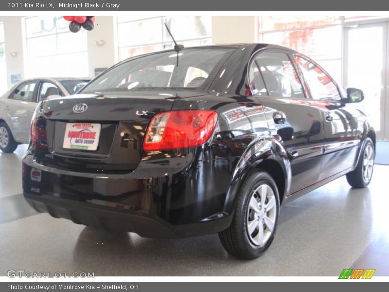 Midnight Black / Gray 2011 Kia Rio LX