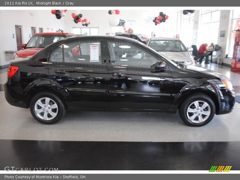 Midnight Black / Gray 2011 Kia Rio LX