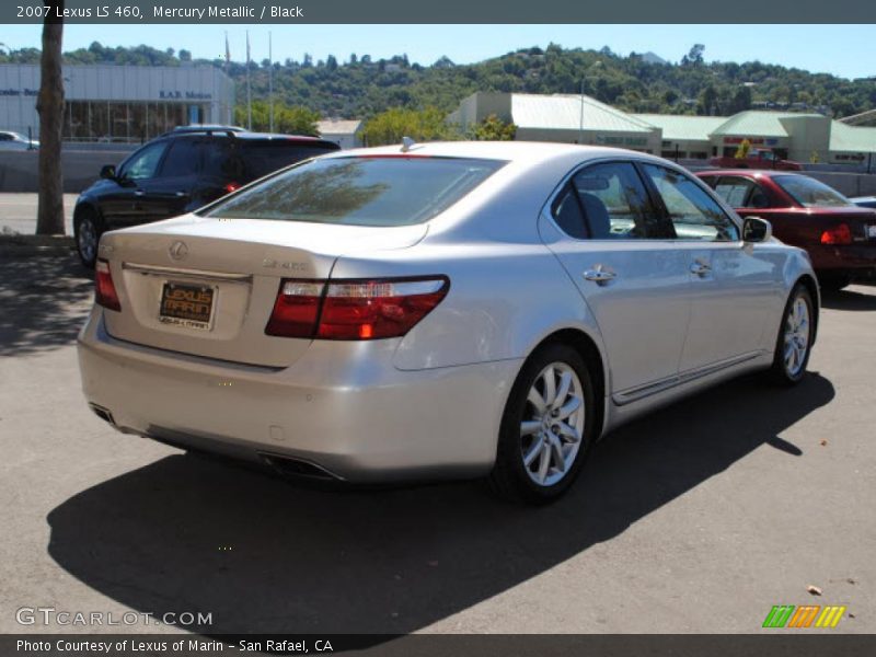 Mercury Metallic / Black 2007 Lexus LS 460