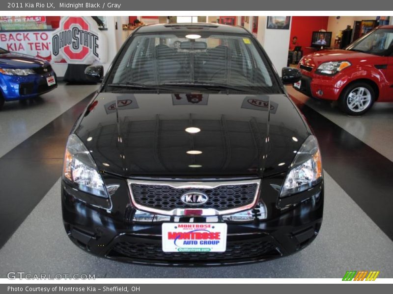 Midnight Black / Gray 2011 Kia Rio LX
