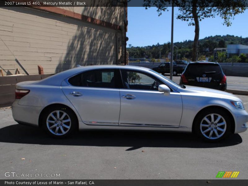 Mercury Metallic / Black 2007 Lexus LS 460
