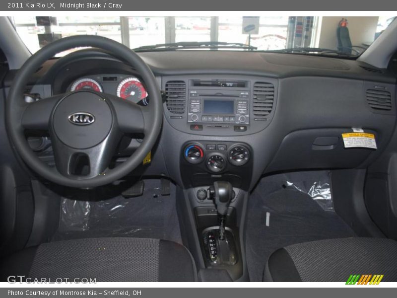 Midnight Black / Gray 2011 Kia Rio LX