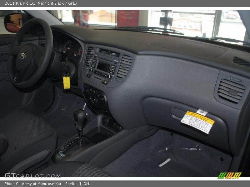 Midnight Black / Gray 2011 Kia Rio LX