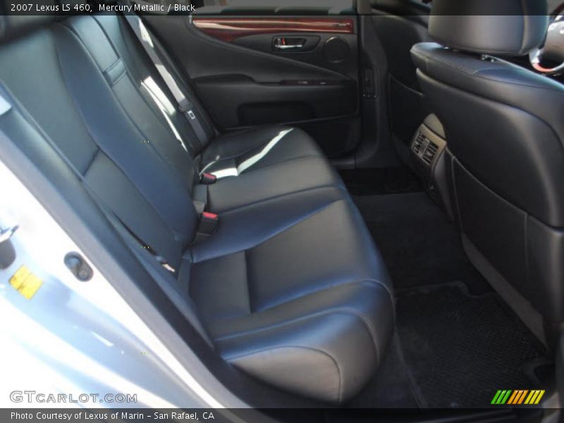 Mercury Metallic / Black 2007 Lexus LS 460