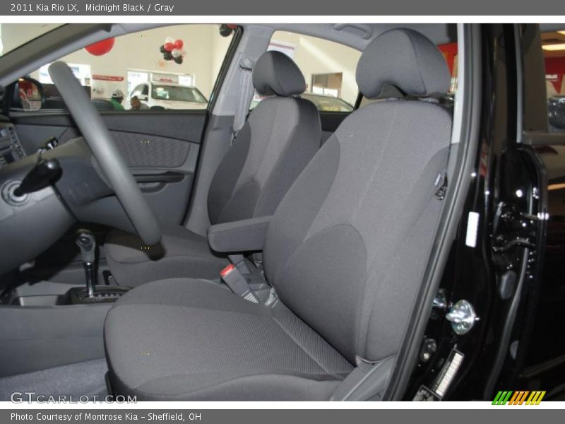 Midnight Black / Gray 2011 Kia Rio LX