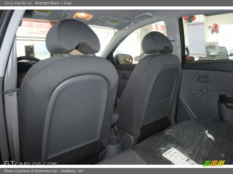 Midnight Black / Gray 2011 Kia Rio LX