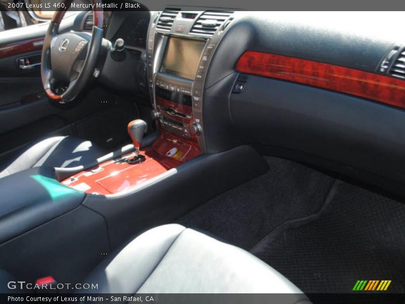 Mercury Metallic / Black 2007 Lexus LS 460