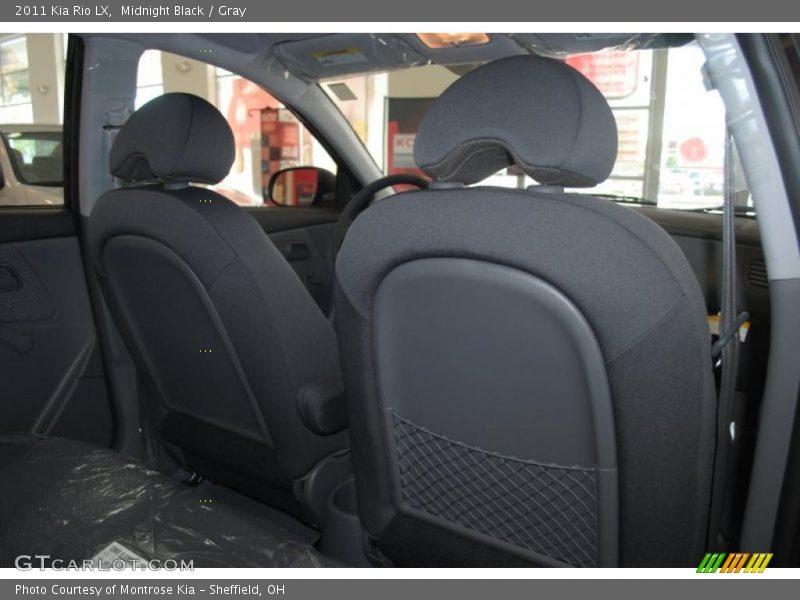 Midnight Black / Gray 2011 Kia Rio LX